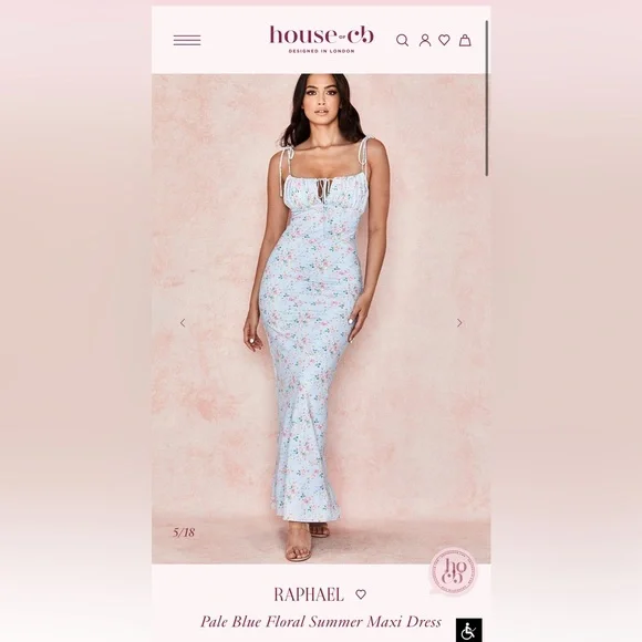 House of CB Raphael Flower Dress- Small - Picture 7 of 11